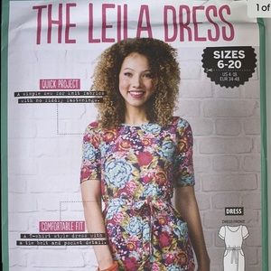 SIMPLY SEWING~THE LEILA DRESS PATTERN~SIZE 6-20~NEW